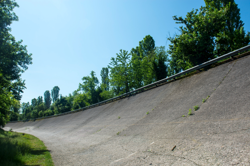 Old abandoned racetrack of Monza